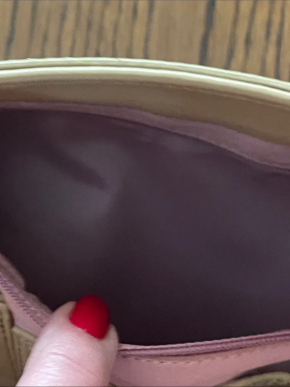 Cole Hasn Floral Pattern Bag with Beige Trim